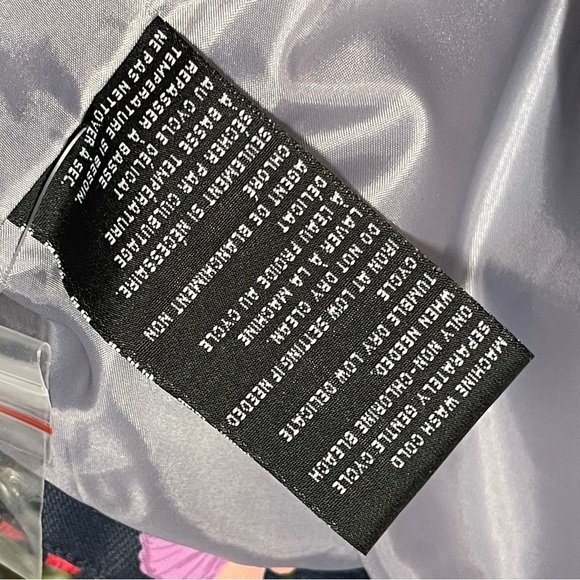 NUAGE Jacket Women’s Sz M Navy Floral Waterproof with Patch Pockets NWOT - Picture 6 of 11